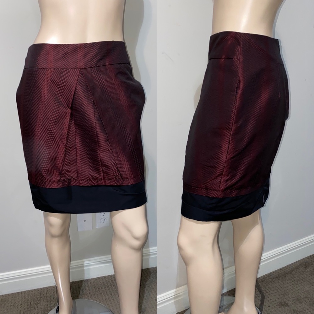BCBGMAXAZRIA Chevron Stripe Skirt 2